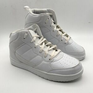 AND1 Shoes Womens 9 High Top Basketball Sneaker White Leather Lace Up Low Top